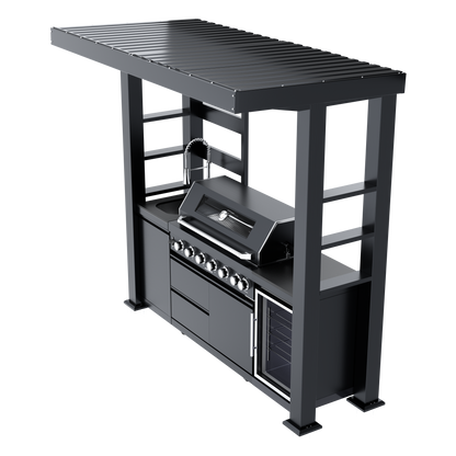 94-Inch Deluxe Stainless Steel Gas Outdoor Kitchen Barbecue Grill